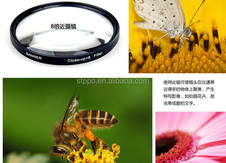 Stppoはフィルターをクローズアップフィルター49mm+1+2+4+8+10、 52ミリメートル、 55ミリメートル、 58ミリメートル、 62ミリメートル、 67ミリメートル、 72ミリメートル、 77ミリメートル問屋・仕入れ・卸・卸売り