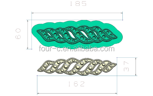 Silicone paste mould,cake decor mold,platinum silicone mold