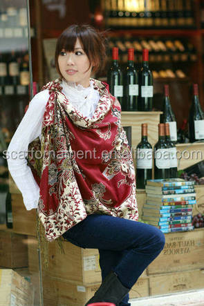 カシューナッツの花の女性のスカーフ180*70cmジャカードパシュミナショール問屋・仕入れ・卸・卸売り
