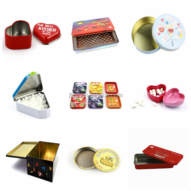 good price no printing tin box with sliding Lid for chewing Gum