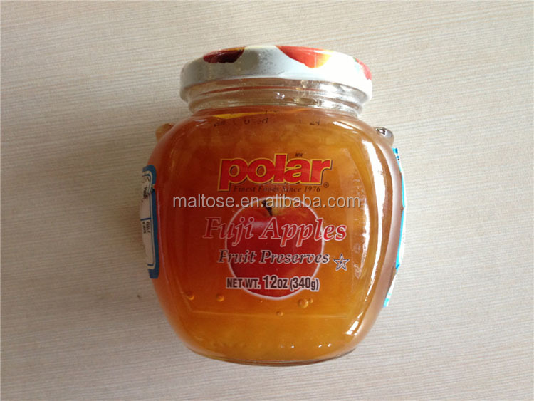 canned glass jar mulberry jam/ mulberry syrup with pulp