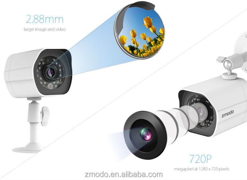 zmodo4ch720pの簡略化されたnvrpoeipカメラシステム問屋・仕入れ・卸・卸売り