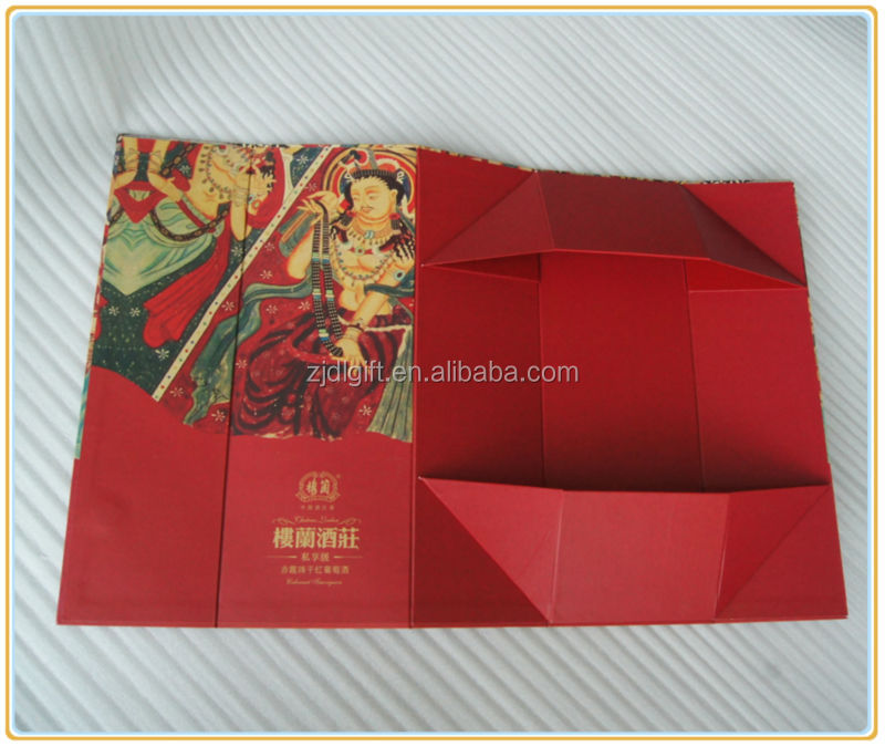 High quality Paper Folding Wine Box for packaging