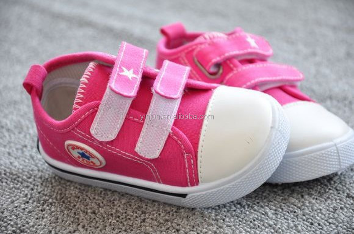 砂糖の色ピンクの子供prewalkerカジュアルキャンバスシューズ問屋・仕入れ・卸・卸売り