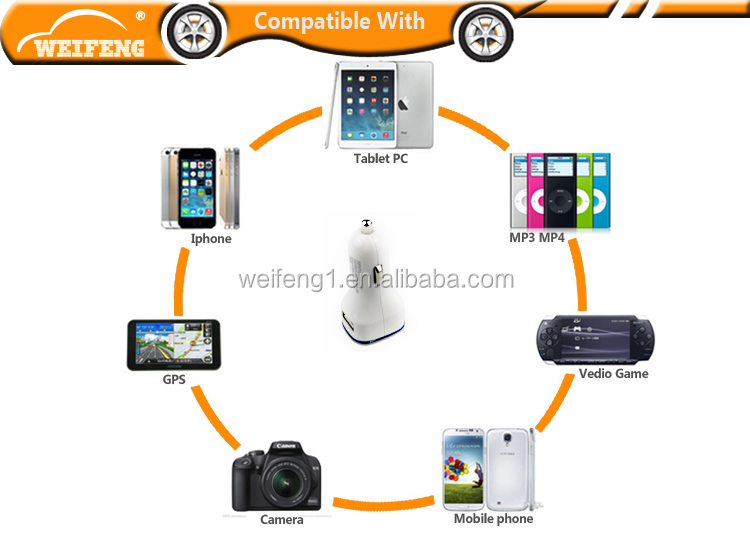 製品2明慧& usbポートの車の充電器車の充電器のプラグ問屋・仕入れ・卸・卸売り