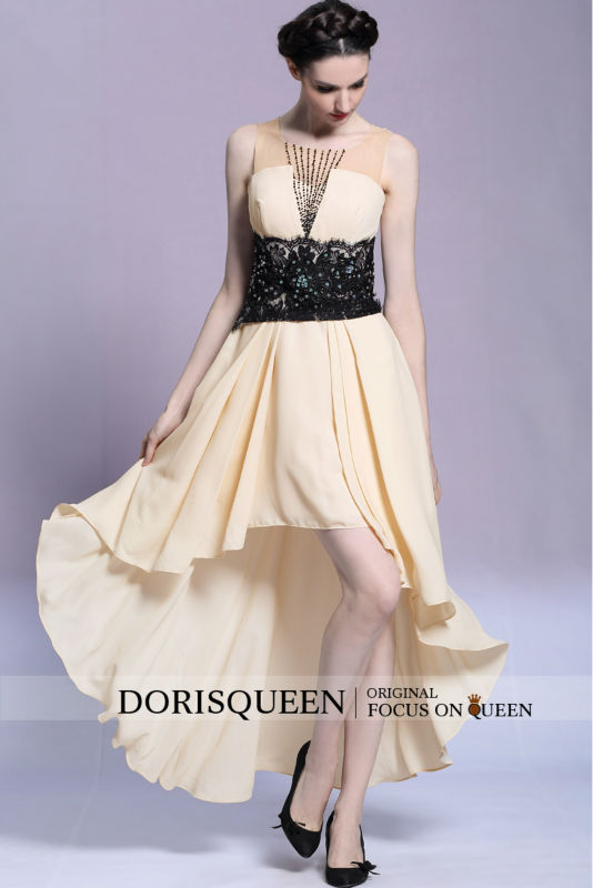 DORSQUEEN Dropshipping beaded black lace plus size eveningcocktail ...