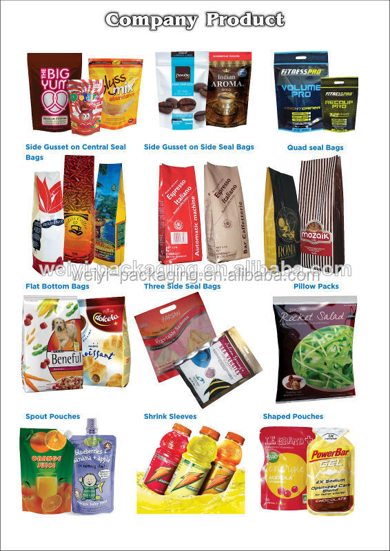 Laminated Kraft Paper Coffee &Tea Bags With Ziplock