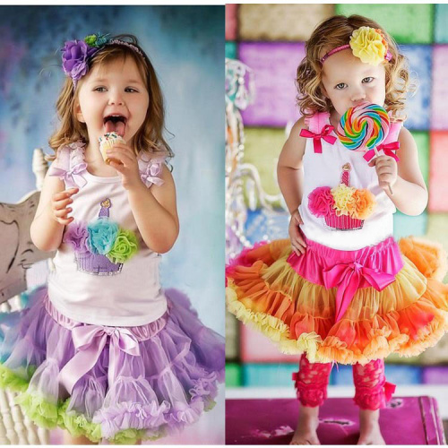 の新しい棚2014年カラフルな虹の少女チュチュドレス甘い女の子のチュチュドレス問屋・仕入れ・卸・卸売り