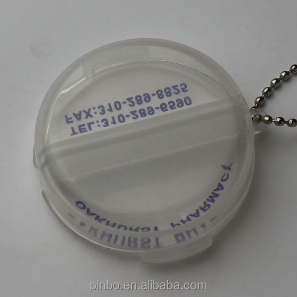 keychainが付いている円形の毎日の丸薬箱問屋・仕入れ・卸・卸売り