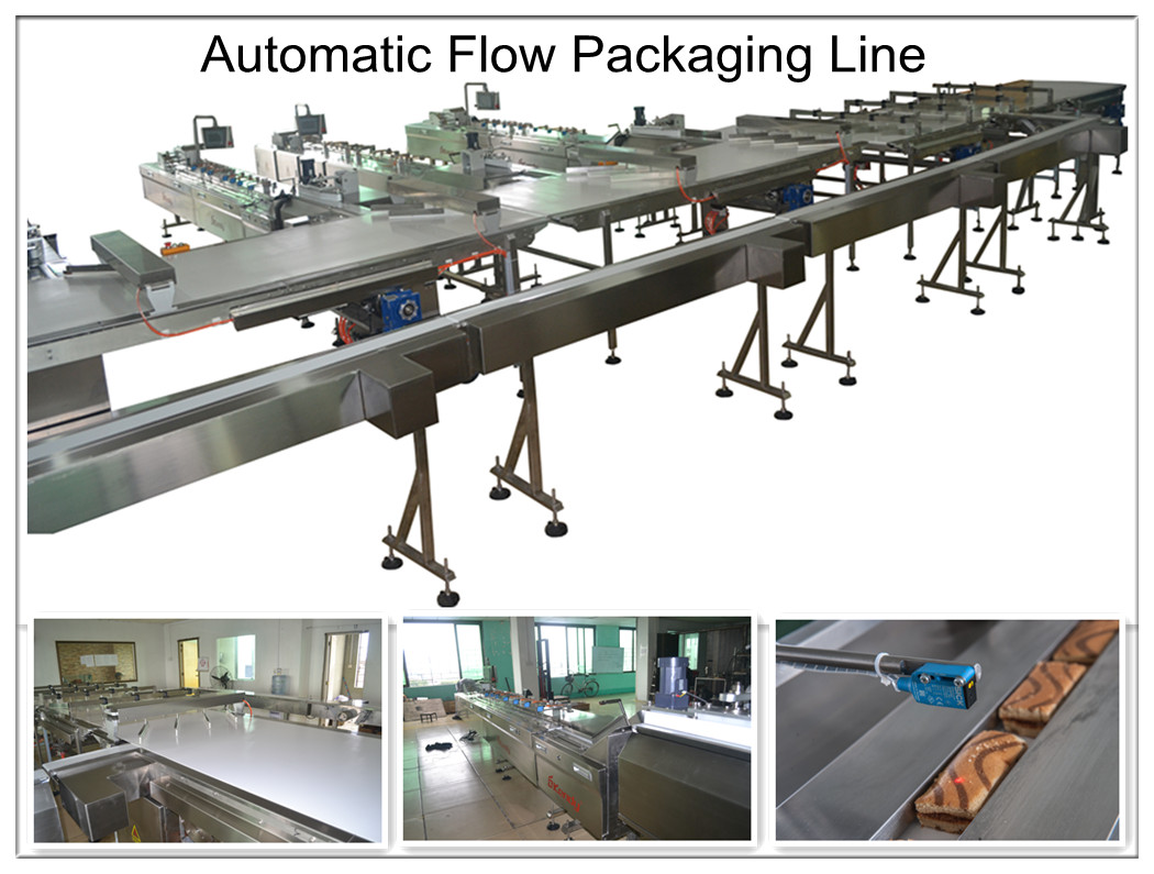 customized cantilevered structure egg chocolate flow wrapping machine