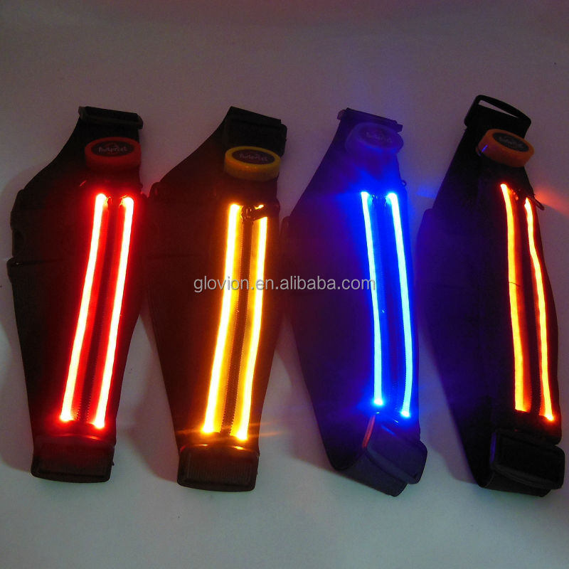 点滅ledスポーツパックウエストバッグウエストバンドポーチ付きカスタム弾性ウエストバンド問屋・仕入れ・卸・卸売り
