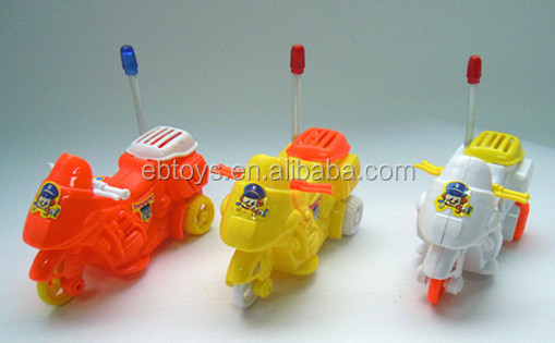 Pull back motorcycle candy toy candy