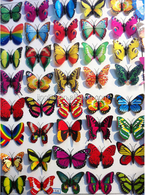 カラフルな蝶磁石/ソフトpvc美しい蝶型の冷蔵庫用マグネット贈答用の問屋・仕入れ・卸・卸売り