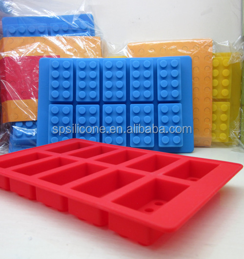 チョコレートモールドシリコーンアイスキューブトレイ金型ビュイックlegoes氷のブロックの建物の形状バーパーティー愛好家のための冷凍ドリンクのレゴ問屋・仕入れ・卸・卸売り