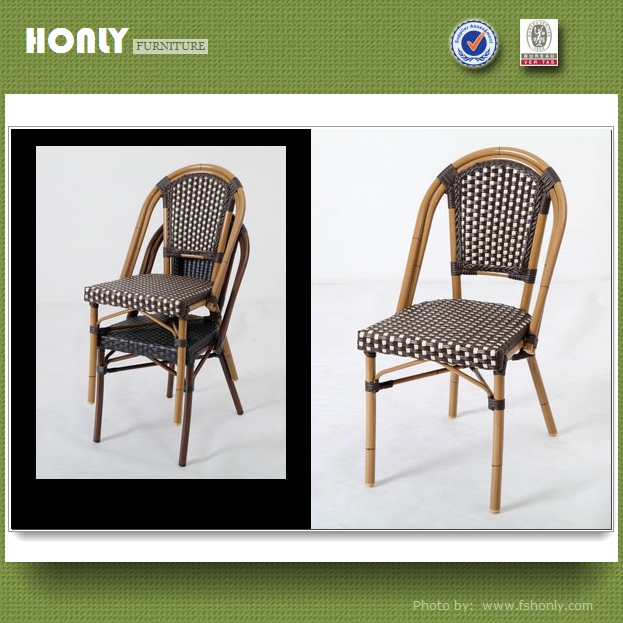 Aluminum frame rattan vintage armchair hotel classic armchair