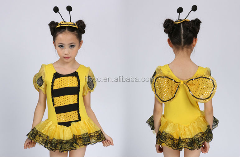 社交ダンス用ドレスプロの子供の女の子の子供の日中国美しいハチの衣装子供のパフォーマンスの摩耗問屋・仕入れ・卸・卸売り