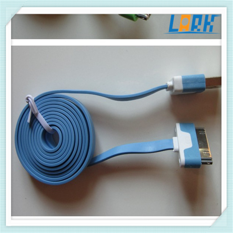 iPhone/iPad/iPod用充電ケーブル 6ピン データ転送用USBケーブル 面白い麺型 ピンク レッド問屋・仕入れ・卸・卸売り