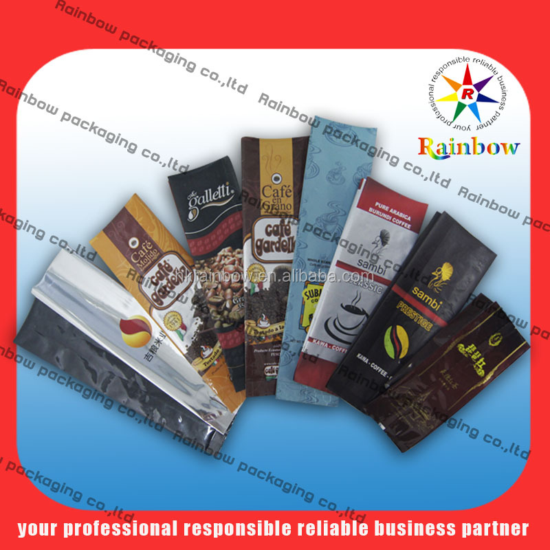 wonderful printing Matt OPP three siade seal tea bags with tear notch