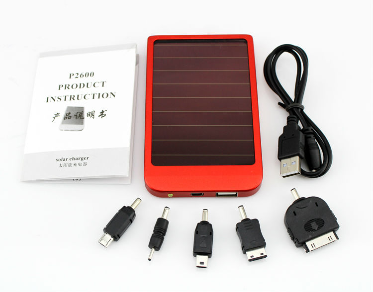 ソーラーチャージャー太陽光発電銀行2600mah問屋・仕入れ・卸・卸売り