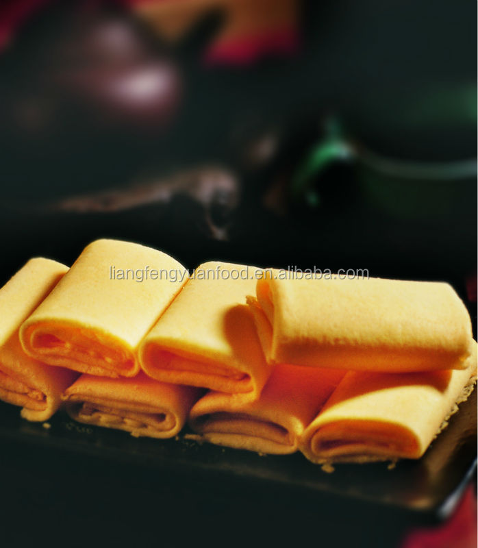 handmade egg roll cookie with black sesame