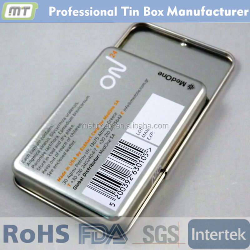custom made slide mint tins box chewing gum case