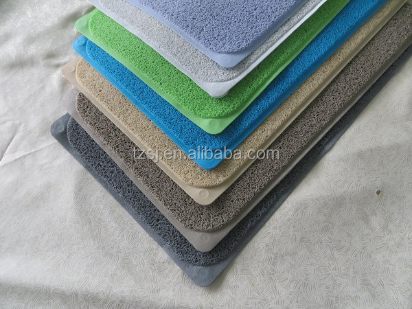 Pvc非- 毒性シャワーラグ/抗- スリップバスマット/プラスチック足マット問屋・仕入れ・卸・卸売り