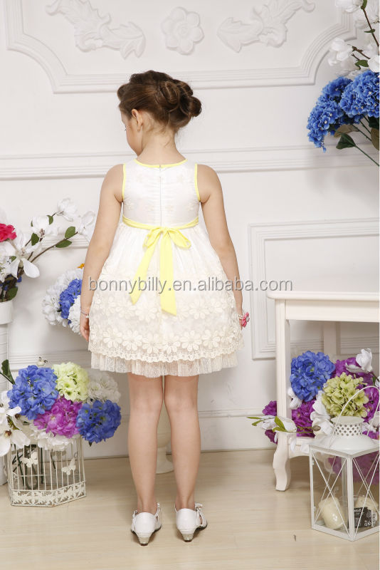 新しいデザインの子供の2014年夜会服のフラワーガールのドレス問屋・仕入れ・卸・卸売り