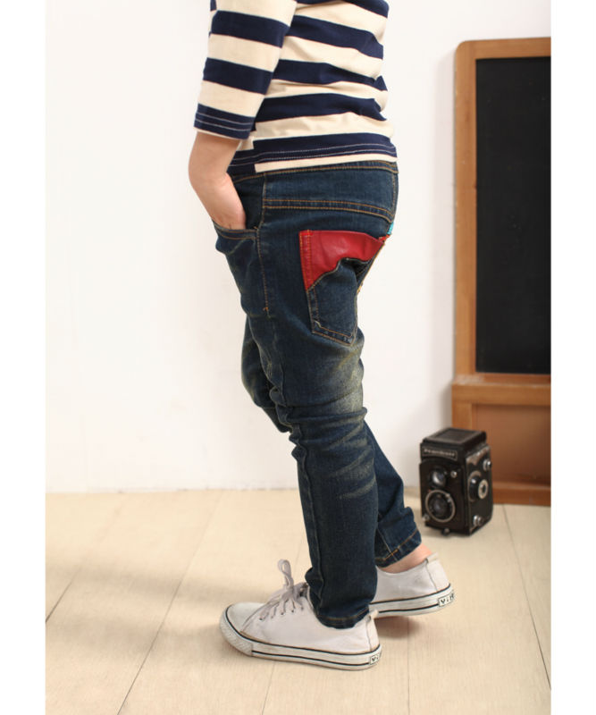 服子供用のハイ品質の純粋な綿の新しいスタイルのバルーンパンツ男の子のファッションジーンズ問屋・仕入れ・卸・卸売り