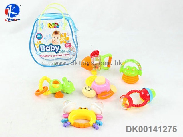 熱い販売の非- 有毒なプラスチック赤ちゃんの歯ガラガラおもちゃ問屋・仕入れ・卸・卸売り