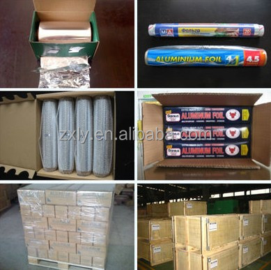 safe aluminum food Foil Wrapping Paper for chocolate bar,fried food,corn,butter