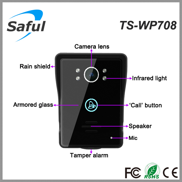 ナイトビジョンワイヤレスビデオドア電話safults-wp708中国の工場問屋・仕入れ・卸・卸売り