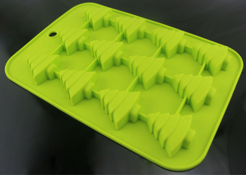 Christmas Tree Shaped Chocolate Candy Bar Molds