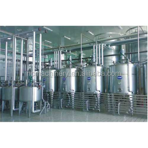 Complete pasteurized milk processing line