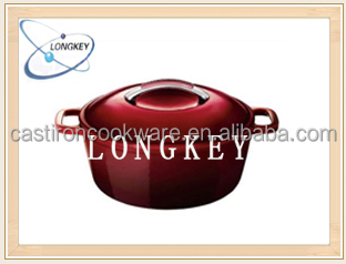 Regular stripes Cinnamon Round Cast Iron Teapot