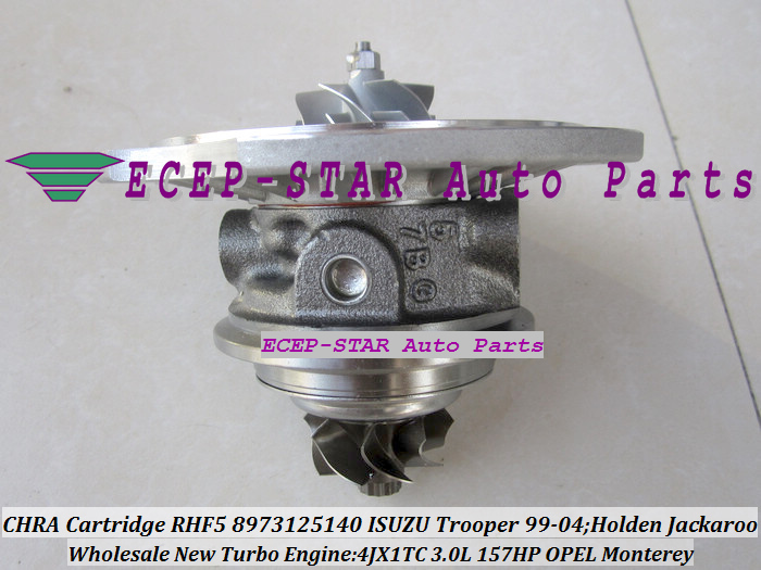 TURBO CHRA Cartridge Of RHF5 8973125140 Turbocharger FOR ISUZU Trooper 1999-04 HOLDEN Jackaroo OPEL Monterey 4JX1TC 3.0L 157HP (6)