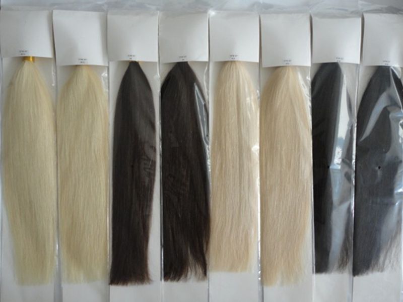 ブラジルの髪の拡張子安い100％人毛ヘアエクステンションでクリップ問屋・仕入れ・卸・卸売り