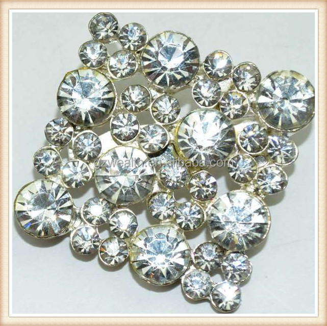 ラインストーンのブローチblingblingすべてダイヤモンド装飾的な結婚式をデザイン2014年hotsale問屋・仕入れ・卸・卸売り
