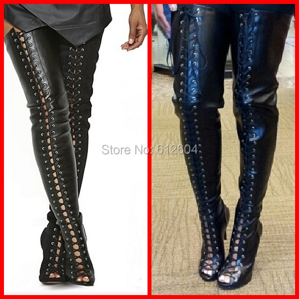 Thigh High Boots For Plus Size - Yu Boots