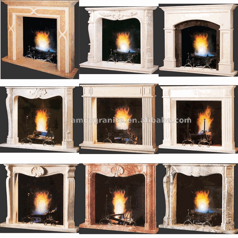 黒御影石の暖炉のマントルピース( 競争価格)問屋・仕入れ・卸・卸売り