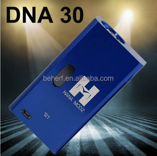 2014 New HANA MODZ 18650 battery DNA30 box mod,30 watt ecig dna 30