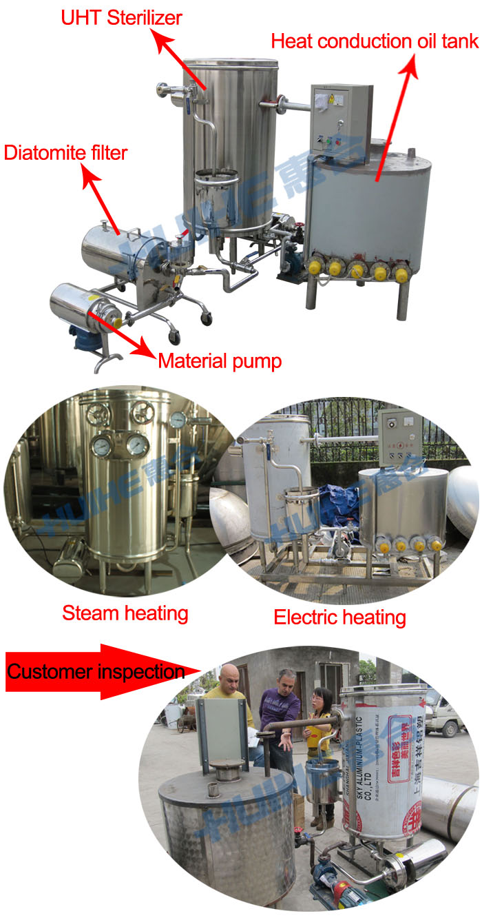 uht sterilizer sterilizing equipment with CE certificate