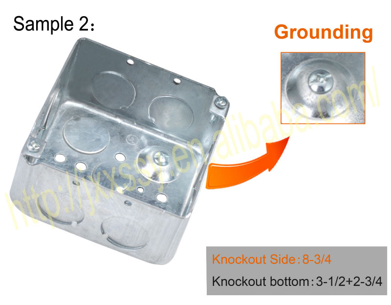 4x4 Square Galvanized Electrical Metal Ground Terminal Junction Box Buy Ground Terminal Box