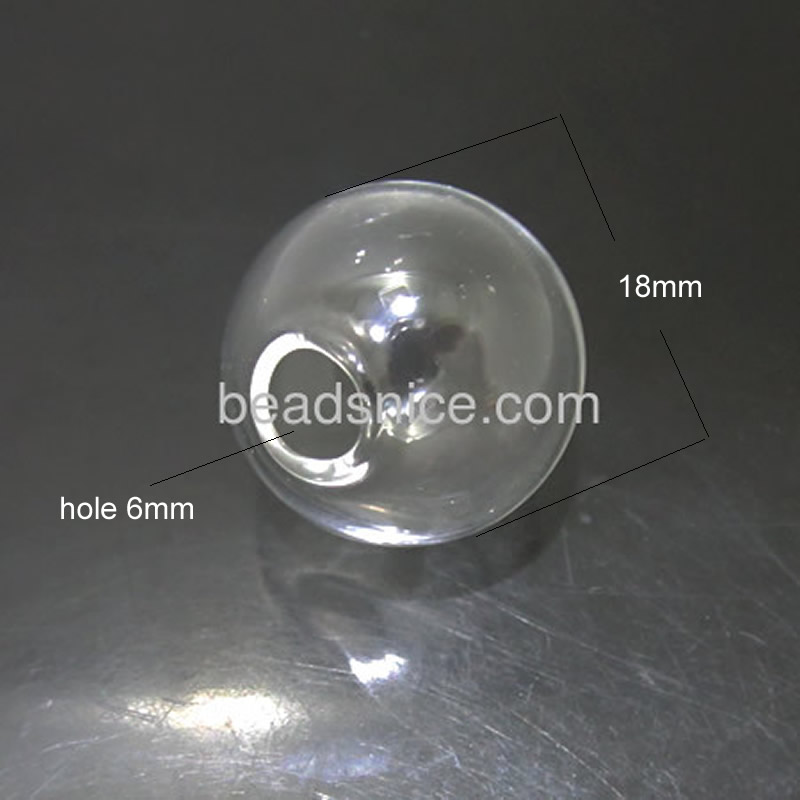 idbeadsnice26669雑貨用ガラス球ペンダントチャーム明確な円形のボトルバイアルガラスボール問屋・仕入れ・卸・卸売り