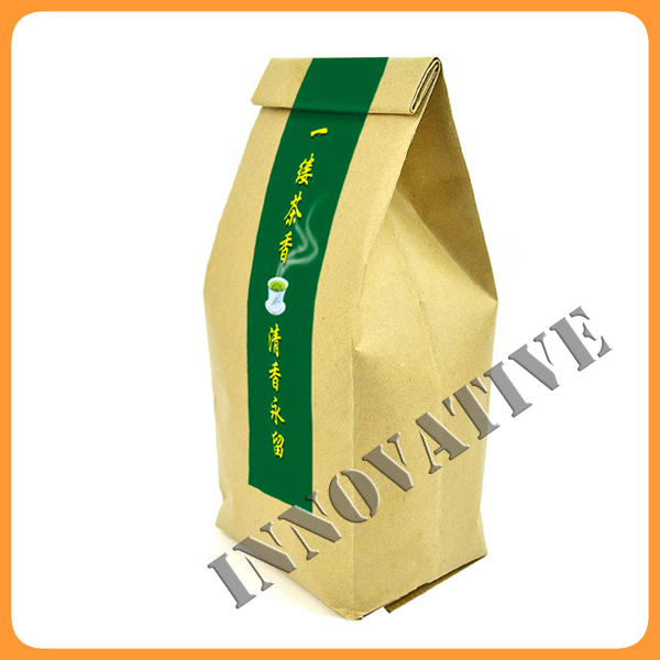 empty stand up zipper tea bag for flower tea