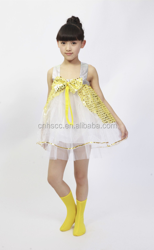 卸売かわいい子供の女の子の社交ダンスドレスダンスドレスガーゼちょう結び問屋・仕入れ・卸・卸売り