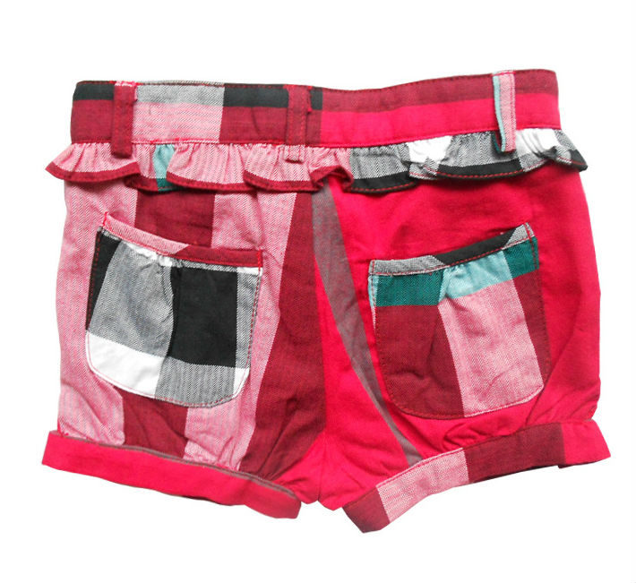 brand girls plaid shorts SH16-2