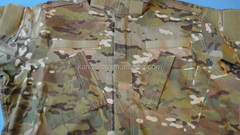 マルチ地形パターンのナイロン綿rip- stop戦闘ジャケット耐久性のあるツイルマルチカム問屋・仕入れ・卸・卸売り