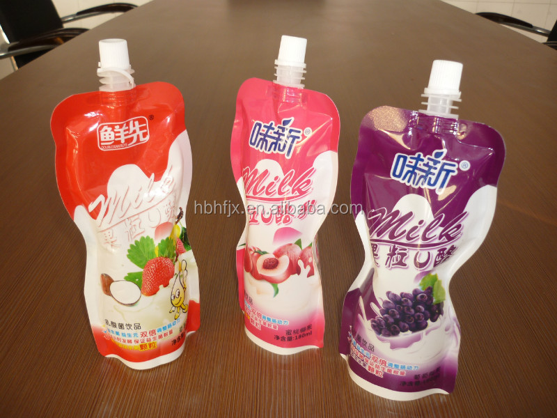 doy-pack/spout/stand up pouch coconut juice/yogurt packing machine