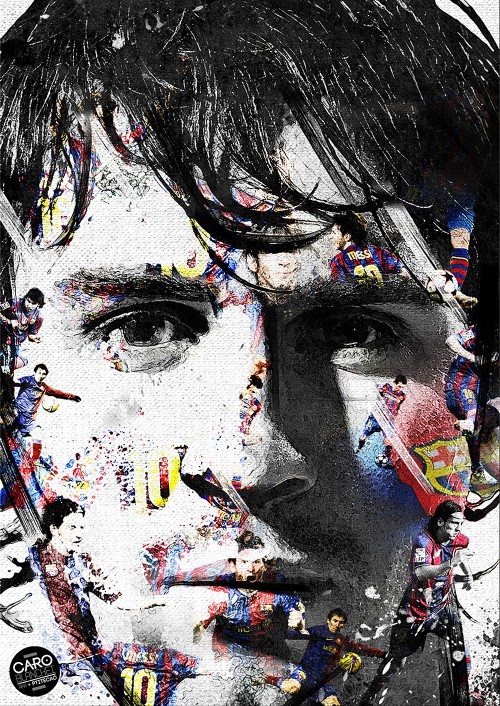 41 Lionel Messi - FCB Football Star Soccer [] Poster