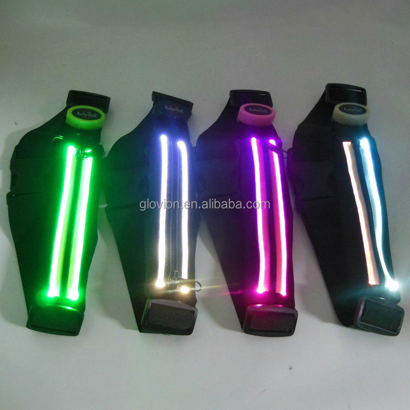 onＬＥＤポーチバッグベルトポーチにポーチウエストバンドledled付きスポーツのためのウエストバンド問屋・仕入れ・卸・卸売り